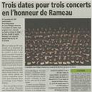 Trois dates en honneur de Rameau